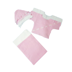 Комплект для новорожд. 6 предм.(пеленка 2шт., распаш. 2 шт., чепчик 2 шт.) фланель, цвет Розовый, Alis текстиль