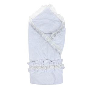 Одеяло на выписку с поясом, поликоттон, цвет Белый, Alis текстиль
