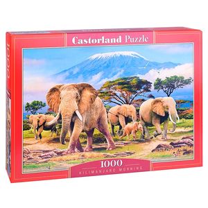 Пазлы 1000 "Слоны"
