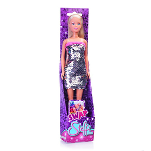 Кукла Штеффи в платье с пайетками, 29 см.